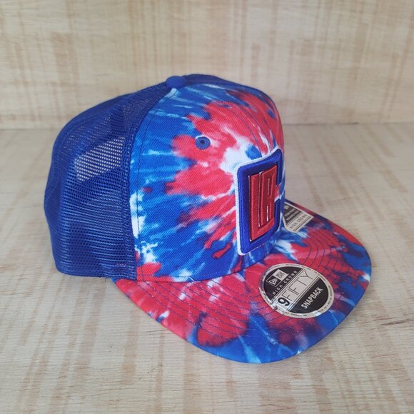 Los Angeles Clippers tie Dye Hat Cap NBA Basketball NEW ERA 9 FIFTY Snapback - Picture 3 of 6